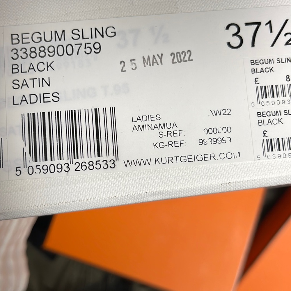 Amina Muaddi Begum Slingback Heel In Black - Picture 13 of 13